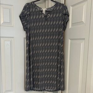 Espresso Black and White Mini Dress